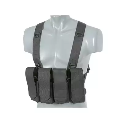 [Zestaw] Kamizelka Chest-rig Laser-Cut z ładownicami AR/AK - Czarna [8Fields] + Ładownica na radio Laser Cut - Czarna [8FIELDS] + Duża ładownica Laser-Cut ogólnego przeznaczenia - Black [8FIELDS]