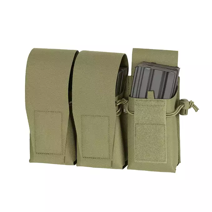 Triple Pouch for 6 AR15 Magazines, Laser Cut - Olive [8FIELDS]