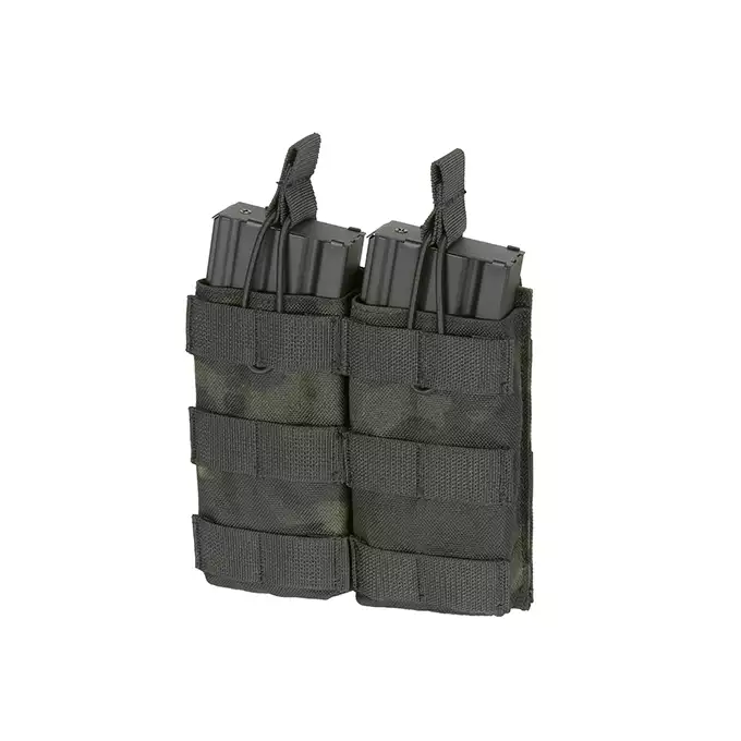 Otwarta podwójna ładownica na magazynki 5.56 - Multicamo Black [8FIELDS]