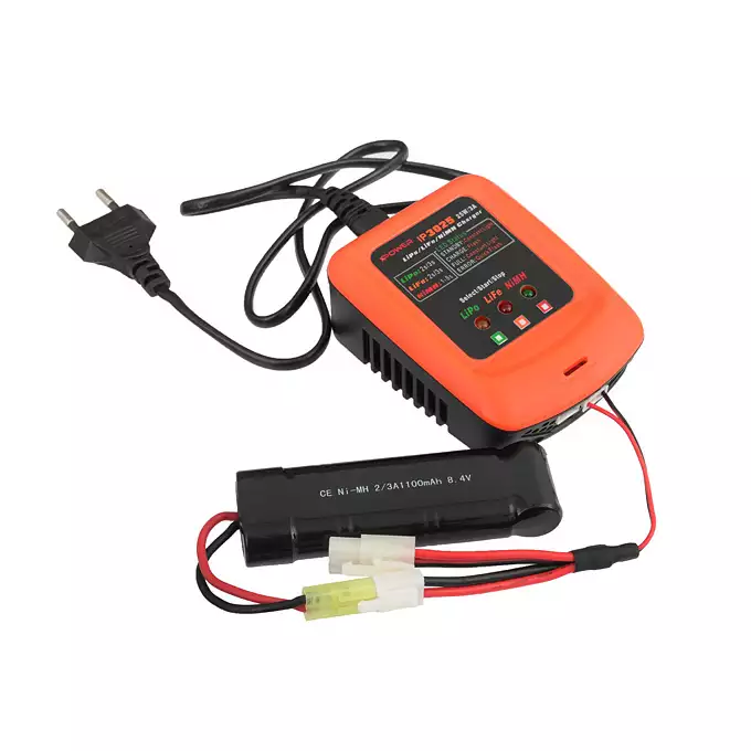 [Set] CM.125S USP 9mm AEP Mosfet Pistol - Tan [CYMA] + AEP Battery Li-Po 680mAh 7,4V 20C Micro - Deans [IPower] + Charger IP3025 - LiPo/LiFe/NiMH 25W/3A [IPower]