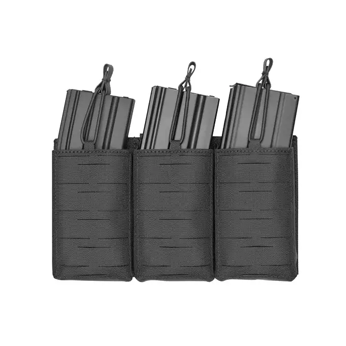 [Zestaw] Kamizelka Chest rig Laser-Cut - BK [8Fields] + Panel Laser-Cut z ładownicami na 3 magazynki AR15 - Czarna [8Fields] + Duża ładownica Laser-Cut ogólnego przeznaczenia - Black [8FIELDS]