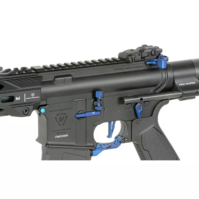 [Zestaw] Replika Karabinka Strike industries 4" Raiders Competition PDW, GEN-2 - Blue [EMG] + Ładowarka V3+ do akumulatorów LiPo/LiFe [IPower] + Akumulator Li-Po 1100mAh 11,1V 20C - Deans [IPower]