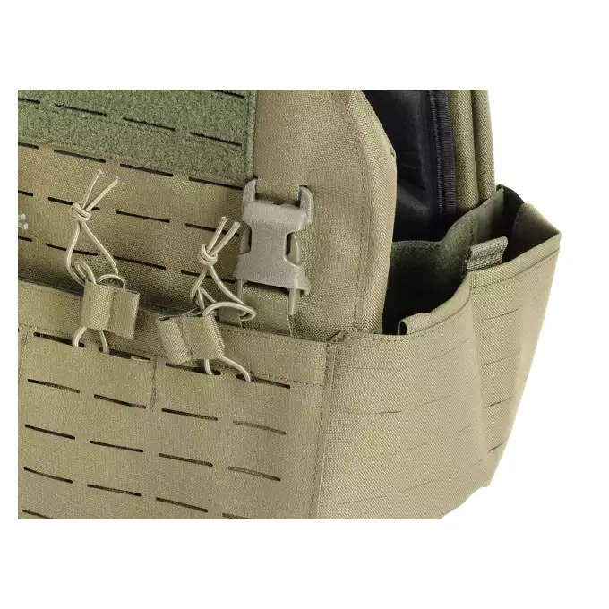 QRF Plate Carrier Laser-Cut Buckle Up with AR15/AK Magazine Pouch - Olive [8FIELDS]