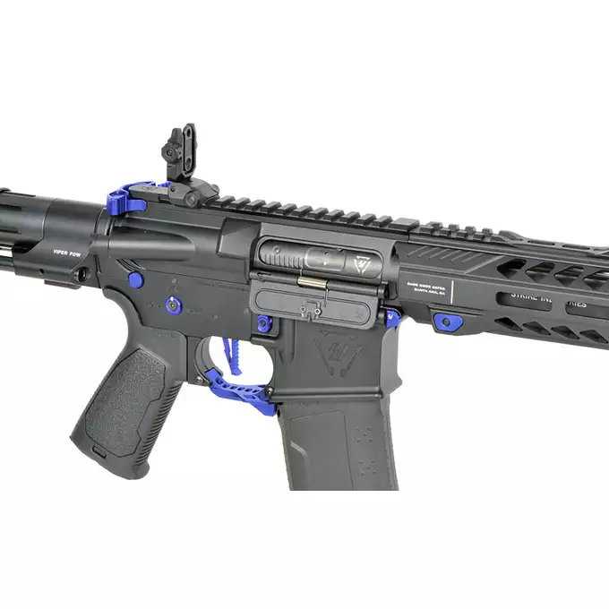 [Zestaw] Replika Karabinka Strike industries 7" Raider Competition CQB, Gen-2 - Blue [EMG] + Ładowarka V3+ do akumulatorów LiPo/LiFe [IPower] + Akumulator Li-Po 1100mAh 11,1V 20C - Deans [IPower]