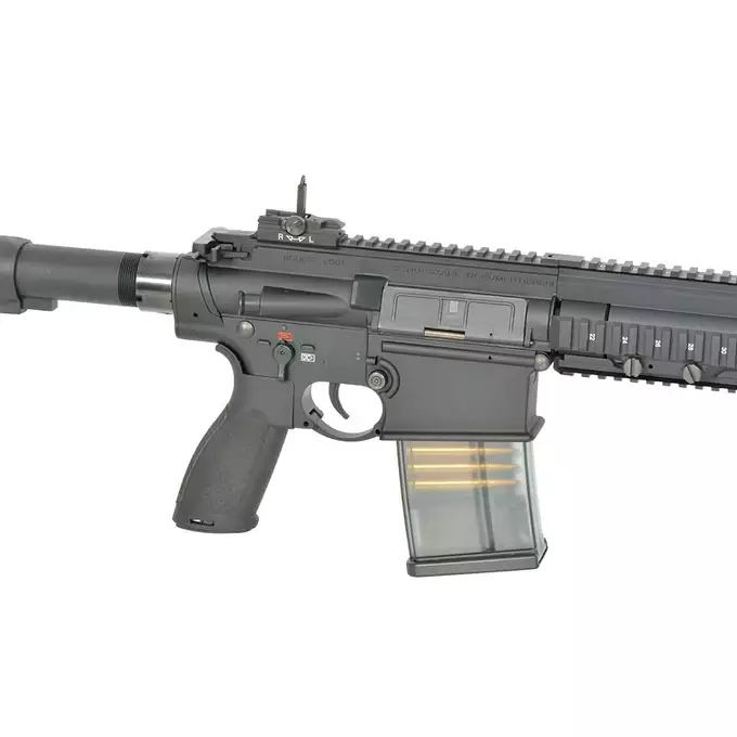 [Zestaw] Replika Airsoftowa EC-204 Edycja Advanced (ulepszony gearbox, programowalny ETU) - Black [E&amp;C] + Akumulator Li-Po 1200mAh 11,1V 20C - Deans [IPower] + Kompaktowa ładowarka LIPO B3Pro
