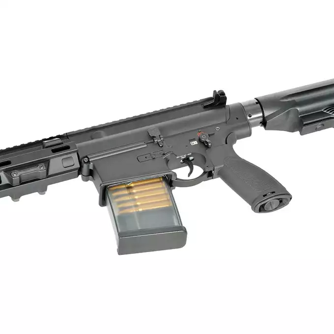 [Zestaw] Replika Airsoftowa EC-203 Edycja Advanced (ulepszony gearbox, programowalny ETU) - Black [E&amp;C] + Ładowarka V3+ do akumulatorów LiPo/LiFe [IPower] + Akumulator Li-Po 1100mAh 11,1V 20C - Deans [IPower]