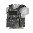 QRF Plate Carrier Laser-Cut Buckle Up with AR15/AK Magazine Pouch - Multicamo Black [8FIELDS]