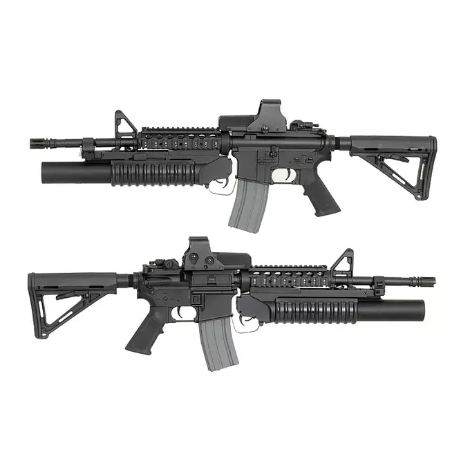 [Zestaw] CM.007 US Army M4 RIS carbine full metal replica [CYMA] + Akumulator Li-Po 1500mAh 11,1V 20/40C [VB] + Kompaktowa ładowarka LIPO B3Pro