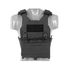 QRF Plate Carrier Laser-Cut Buckle Up with AR15/AK Magazine Pouch - Black [8FIELDS]
