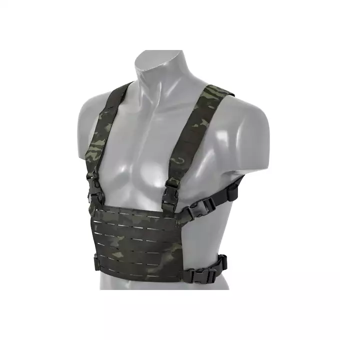 Lightweight Laser-Cut Chest Rig - Multicamo Black [8FIELDS]