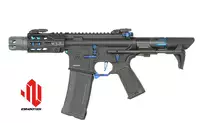 Strike industries 4" Raiders Competition PDW AEG Rifle, GEN-2 - Blue [EMG]