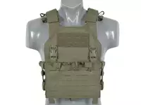 Assault Plate Carrier Vest, Buckle-Up with AR15/AK Magazine Pouch Laser-Cut - Ranger Green [8Fields]