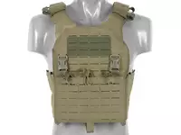 QRF Plate Carrier Laser-Cut Buckle Up with AR15/AK Magazine Pouch - Olive [8FIELDS]