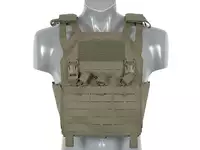 Laser-Cut “Buckle Up" Operator Plate Carrier with AR15/AK Magazine Pouch — Ranger Green [8Fields]