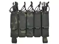 MP5 5-Magazine Pouch, Buckle-Up, Laser-Cut - Multicamo Black [8FIELDS]