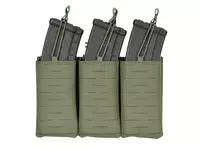 Laser-Cut Panel with 3 AK Magazine Pouches - Ranger Green [8Fields]