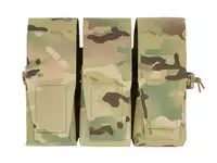Triple Pouch for 6 AR15 Magazines, Laser Cut - Multicamo [8FIELDS]