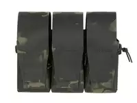 Triple Pouch for 6 AR15 Magazines, Laser Cut - Multicamo Black [8FIELDS]