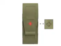 Laser Cut Medical Panel Insert for DMR 417 /2x SR25 Magazine Pouch - Olive [8Fields]