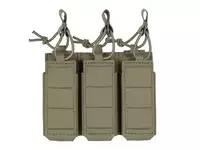 Triple Elastic Pistol Magazine Pouch Laser-Cut - Ranger Green [8Fields]