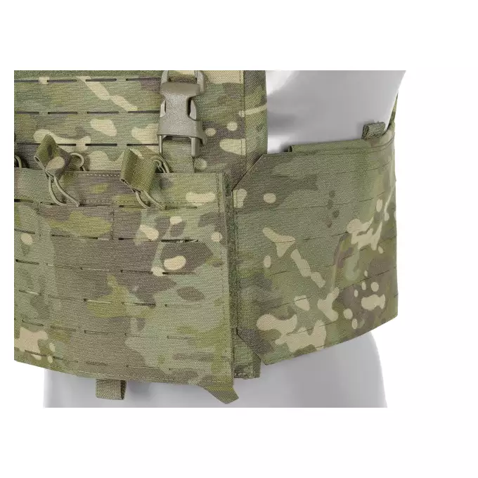 QRF Plate Carrier Laser-Cut Buckle Up with AR15/AK Magazine Pouch - Multicamo Tropic [8FIELDS]