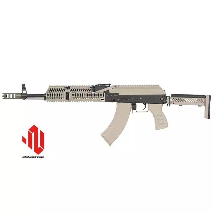CM.113 AK74 Tactical Rifle Eshooter, GEN-2 - TAN [CYMA]