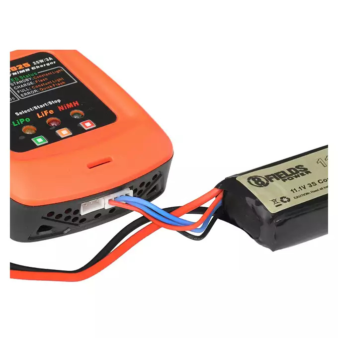 [Set] CM.125S USP 9mm AEP Mosfet Pistol [CYMA] + Charger IP3025 - LiPo/LiFe/NiMH 25W/3A [IPower] + AEP Battery Li-Po 680mAh 7,4V 20C Micro - Deans [IPower]