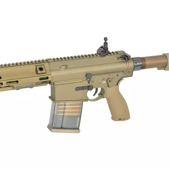 [Zestaw] Replika Airsoftowa EC-203 Edycja Advanced (ulepszony gearbox, programowalny ETU) - Dark Earth [E&amp;C] + Akumulator Li-Po 1200mAh 11,1V 20C - Deans [IPower] + Kompaktowa ładowarka LIPO B3Pro