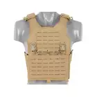 QRF Plate Carrier Laser-Cut Buckle Up with AR15/AK Magazine Pouch - Tan [8FIELDS]