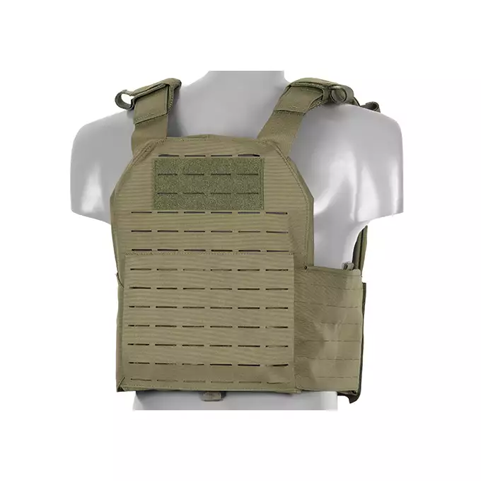 QRF Plate Carrier Laser-Cut Buckle Up with AR15/AK Magazine Pouch - Olive [8FIELDS]