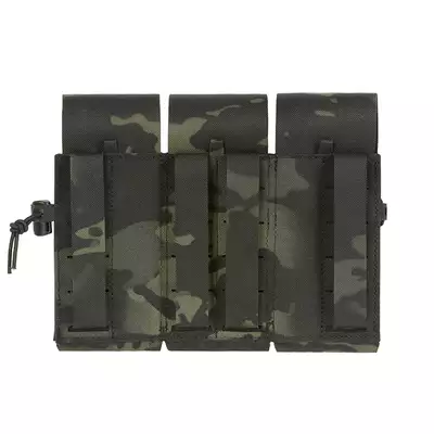 Triple Pouch for 6 AR15 Magazines, Laser Cut - Multicamo Black [8FIELDS]