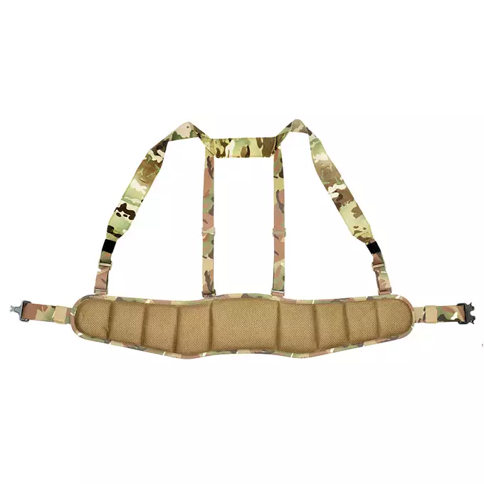 Patrol Tactical Belt with Suspenders MOLLE, Laser Cut - Multicamo [8FIELDS]