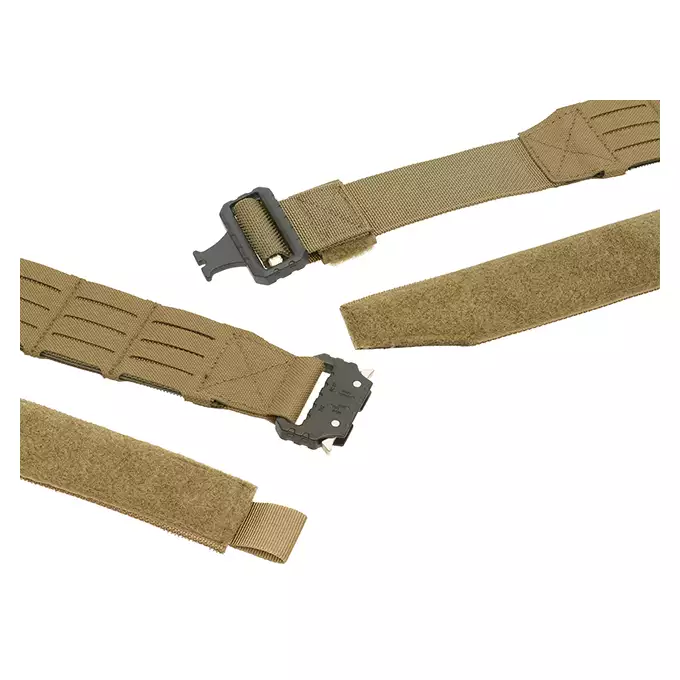 [Zestaw] Pas taktyczny Laser-Cut - XL - Coyote [8Fields] + Potrójna ładownica pistoletowa Laser-Cut z klapą - Coyote [8Fields] + Horyzontalna ładownica generalnego użytku Laser-Cut - Coyote [8Fields]