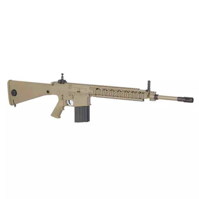 [Zestaw] Replika Airsoftowa EC-901 Edycja Advanced (ulepszony gearbox) - Dark Earth [E&amp;C] + Akumulator Li-Po 1200mAh 11,1V 20C - Deans [IPower] + Kompaktowa ładowarka LIPO B3Pro