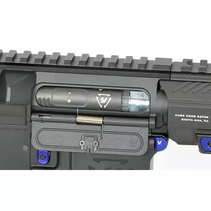 [Zestaw] Replika Karabinka Strike industries 13.5" Raiders Competition Carbine - Blue [EMG] + Ładowarka V3+ do akumulatorów LiPo/LiFe [IPower] + Akumulator Li-Po 1100mAh 11,1V 20C - Deans [IPower]
