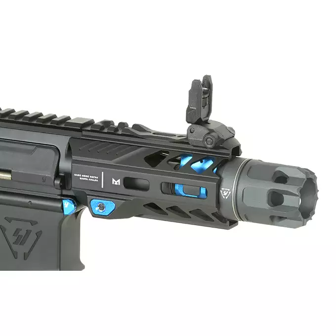 [Zestaw] Replika Karabinka Strike industries 4" Raiders Competition PDW, GEN-2 - Blue [EMG] + Ładowarka V3+ do akumulatorów LiPo/LiFe [IPower] + Akumulator Li-Po 1100mAh 11,1V 20C - Deans [IPower]