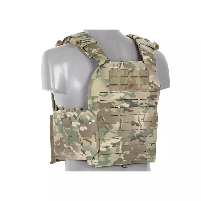 QRF Plate Carrier Laser-Cut Buckle Up with AR15/AK Magazine Pouch - Multicamo [8FIELDS]