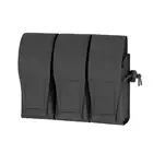 Triple Pouch for 6 AR15 Magazines, Laser Cut - Black [8FIELDS]