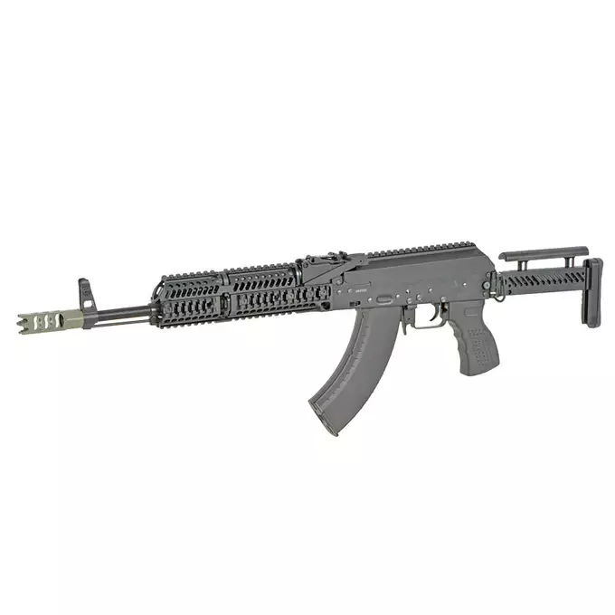 [Zestaw] CM.113 Replika Karabinka taktycznego AK74  Eshooter ETU, GEN-2 - Black [CYMA PLATINUM] + Kompaktowa ładowarka LIPO B3Pro + Akumulator Li-Po 1100mAh 11,1V 20C - Deans [IPower]