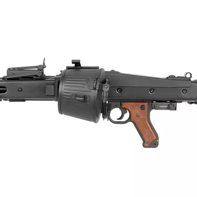 [Zestaw] Replika Karabinu Maszynowego MG42 Full Metal AEG -  Real Wood [AGM] + Akumulator Li-Po 1500mAh 11,1V 20/40C [VB] + Kompaktowa ładowarka LIPO B3Pro