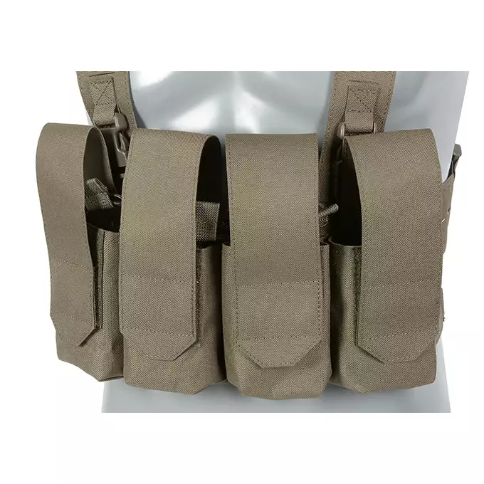 Chest Rig Laser-Cut with AR/AK Pouches - Ranger Green [8Fields]