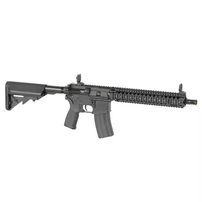 [Zestaw] CM.105 Daniel Defense M4A1 Eshooter ETU, GEN-2 - Black [EMG] + Ładowarka V3+ do akumulatorów LiPo/LiFe [IPower] + Akumulator Li-Po 1100mAh 11,1V 20C - Deans [IPower]