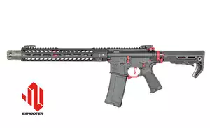 Replika Karabinka Strike industries 13.5" Raiders Competition Carbine, GEN-2 - Red [EMG]