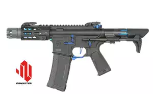 Strike industries 4" Raiders Competition PDW AEG Rifle, GEN-2 - Blue [EMG]