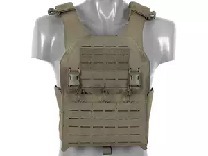QRF Plate Carrier Laser-Cut Buckle Up with AR15/AK Magazine Pouch - Ranger Green [8FIELDS]