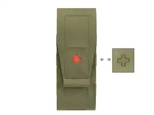 Laser Cut Medical Panel Insert for DMR 417 /2x SR25 Magazine Pouch - Olive [8Fields]