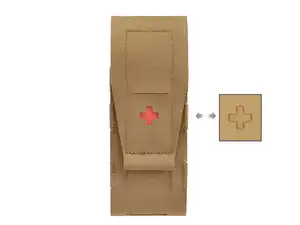 Laser Cut Medical Panel Insert for DMR 417 /2x SR25 Magazine Pouch - TAN [8Fields]