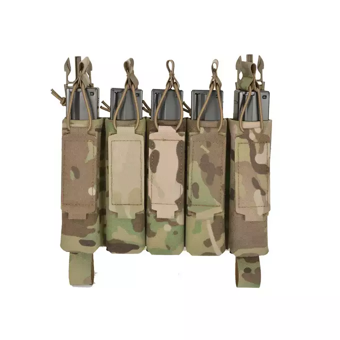 MP5 5-Magazine Pouch, Buckle-Up, Laser-Cut - Multicamo [8FIELDS]