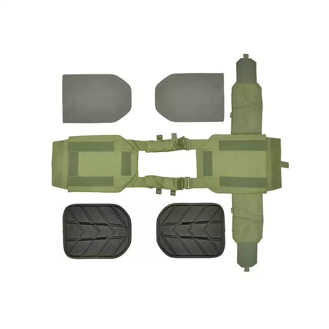 [Zestaw] Kamizelka Operator Plate Carrier Laser-Cut Buckle Up z ładownicą na magazynki AR/AK - Czarna [8Fields] + Duża ładownica Laser-Cut ogólnego przeznaczenia - Black [8FIELDS] + Panel Buckle Up Laser-Cut na 6 magazynków AR15/AK - Czarny [8Fields]