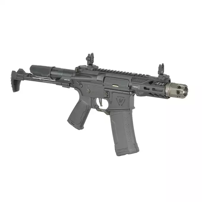 [Zestaw] Replika Karabinka Strike industries 4" Raiders PDW - Black [EMG] + Ładowarka V3+ do akumulatorów LiPo/LiFe [IPower] + Akumulator Li-Po 1100mAh 11,1V 20C - Deans [IPower]